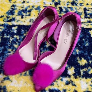 Hot pink Pom Pom heels...